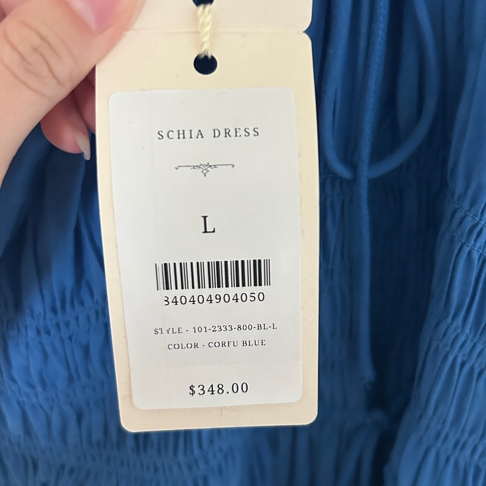 NWT Doen Ischia Dress Corfu Blue - Picture 9 of 12